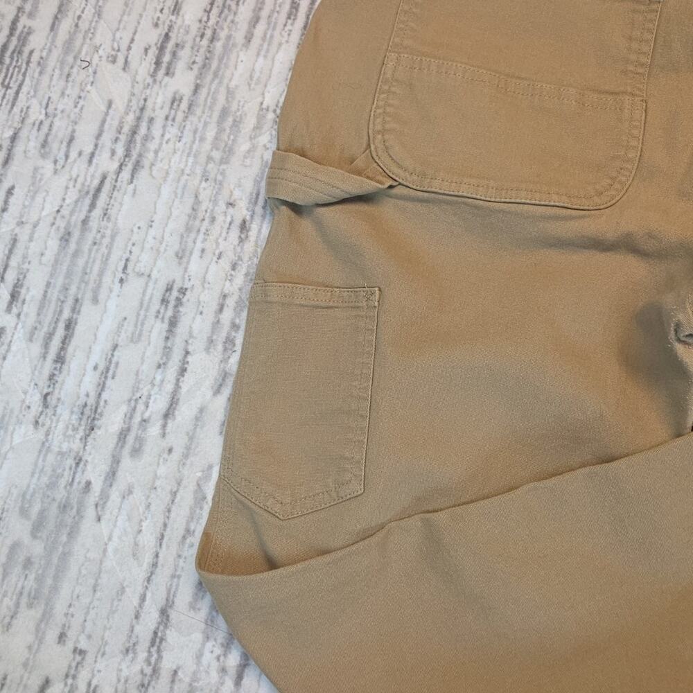 Carhartt Women's Carpenter Pants Tan Original Fit Straight Leg Sz 14 - Picture 10 of 13